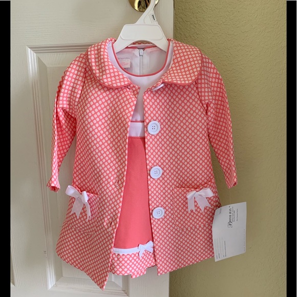 Bonnie Baby Other - NWT Girls dress with the coat size 18M